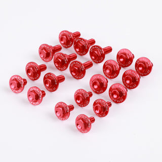 Zeta Alloy Plastic Bolt Kit CRF250R 14-17, CRF450R 13-16 -16 PCS Red