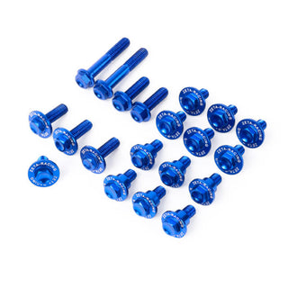 Zeta Plastic Bolt Kit Alloy YZ250F 14-18,YZ250FX 14-19, YZ450FX 14-18, YZ450F 14-17 -21 PCS Blue