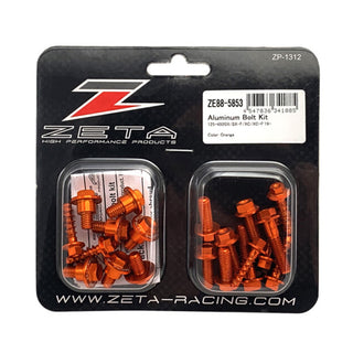 Zeta Plastic Alloy Bolt Kit KTM SX/SXF 19-, EXC/EXCF 20- 14 PCS - Orange