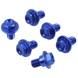 Zeta Fork Guard Bolt Set Alloy Suzuki -6 PCS - Blue