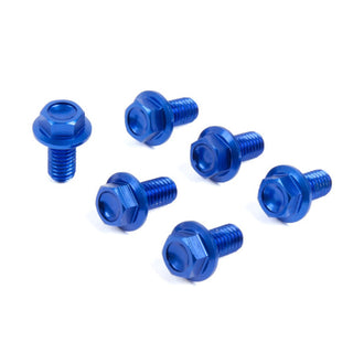 Zeta Fork Guard Bolt Set Alloy Yamaha-2 -6 PCS - Blue