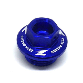 Zeta Oil Filter Plug KX250 05-07, KX250/F, 450/F 04 - Blue