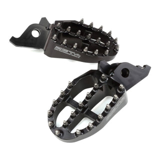Zeta Aluminium Foot Pegs - Honda CRF250 / CRF450, CRF250L / M / Rally - Black
