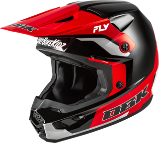Fly Racing Kinetic SE DBK Helmet - Black/Red/Grey