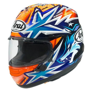 Arai RX-7V EVO Okamoto Compass Road Full Face Motorcycle Helmet - Blue