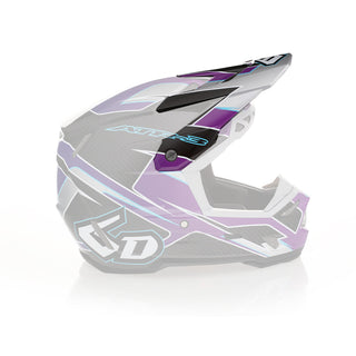 6D ATR-3 Reflex Series Helmet Peak - Gloss Purple