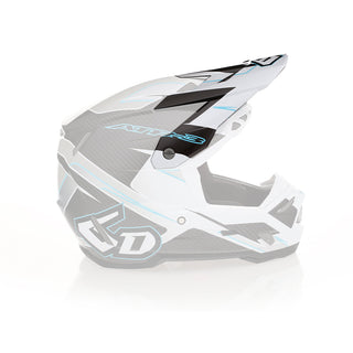 6D ATR-3 Reflex Series Helmet Peak - Gloss White