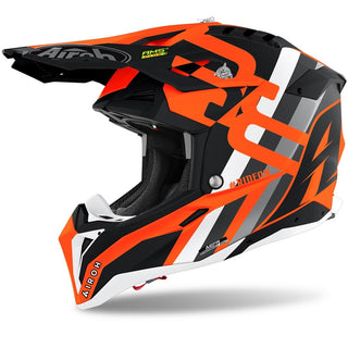 Airoh Aviator 3 ‘Rainbow’ Helmet - Orange Matt