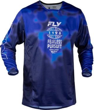 Fly Racing 2027 Kinetic MX Blur Jersey - Blue / Navy