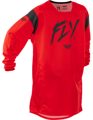 Fly Racing 2025 Kinetic Stoke Youth Jersey - Red/Black
