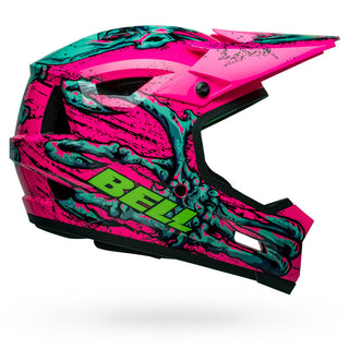 Bell Sanction 2 DLX MIPS Helmet - Bonehead Pink/Turquiose