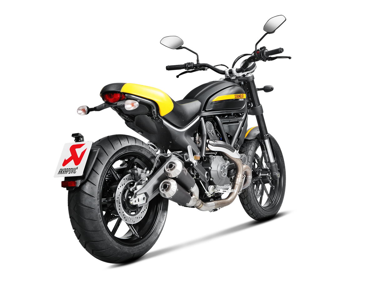 Akrapovic Ducati Scrambler Icon/Urban Enduro/Classic/Full Throttle 15>20 Slip-On Line (Titanium)
