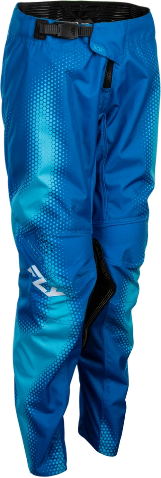 Fly Racing 2027 Kinetic MX Youth Torch Pants - Light Blue / Blue