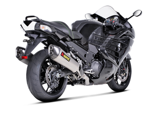 Akrapovic Slip-On Line S-K14SO4-HZAAT For KAWASAKI ZZR 1400/ZX-14 - Titanium - MotoHeaven