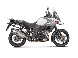 Akrapovic Slip-On System S-S10SO14-HAFT For Suzuki V-Strom 1000 - Titanium - MotoHeaven