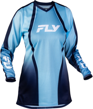 Fly Racing 2027 F-16 MX Women Lift Jersey - Aqua / Navy / White