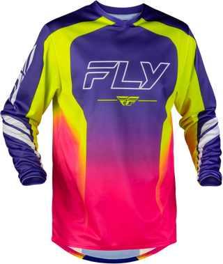 Fly Racing 2027 F-16 MX Raze Jersey - Purple / Red / Yellow