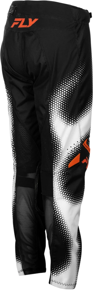 Fly Racing 2027 Kinetic MX Youth Torch Pants - Black / White / Orange