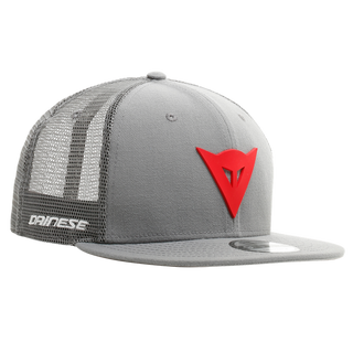 Dainese 9Fifty Trucker Snapback Cap - Grey/Red