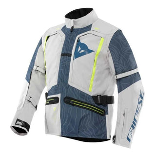 Dainese Sterrato Motorcycle Textile Jacket - Glacier Grey/Blue
