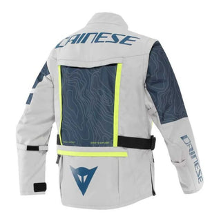 Dainese Sterrato Motorcycle Textile Jacket - Glacier Grey/Blue