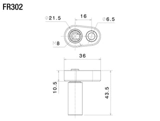 Rizoma Mounting Kit Rear Turn Signals R-FR302B