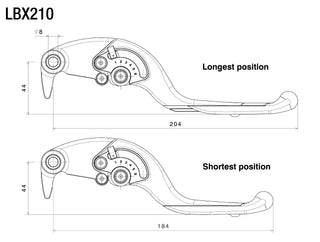 Rizoma "Adjustable Plus" Brake Lever R-LBX210B