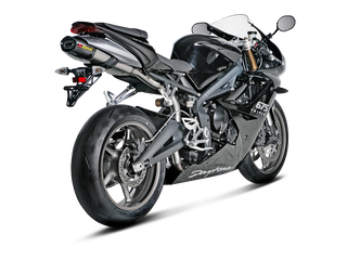 Akrapovic Slip-On System S-T675S03-HACT For Triumph Daytona 675 - Titanium - MotoHeaven