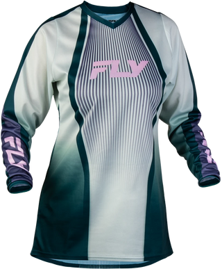 Fly Racing 2027 F-16 MX Women Lift Jersey - Green / Purple / Pink