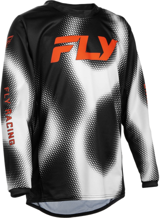 Fly Racing 2027 Kinetic MX Youth Torch Jersey - Black / White / Orange