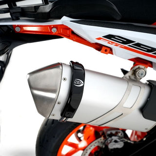 R&G Racing Exhaust Protector (Scorpion Serket Exhaust) Black for Aprilia/BMW/Buell/Harley Davidson/Honda/KTM/Suzuki/Triumph/Yamaha