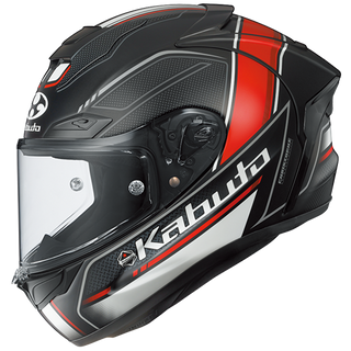 Kabuto F17 GP Mips Forte Helmet - Flat Black / Red