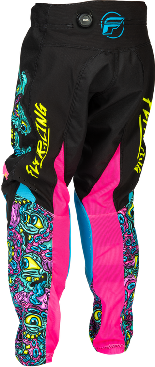 Fly Racing 2026 Kinetic MX Mutant Youth Pants - Black/Multi