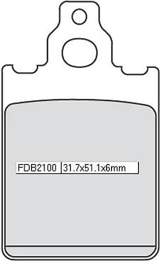Ferodo Brake Disc Pad Set FDB2100AG
