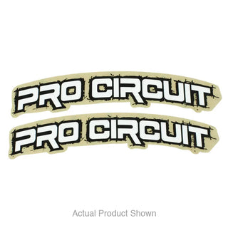 Pro Circuit Retro Front Fender Decal Kit - White