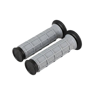 Renthal ATV Dual Layer Diamond / Waffle Q70 Handle Grips - Black / Grey