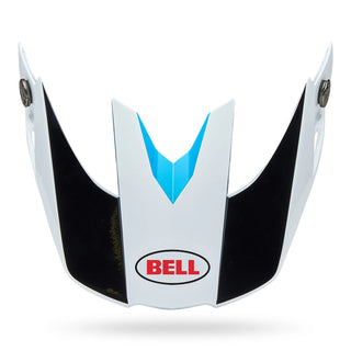 Bell Moto-10 Evade Helmet Peak - White / Blue