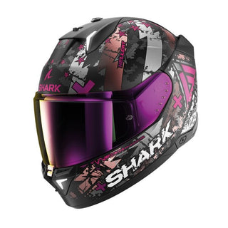 Shark Skwal i3 Hellcat Full Face Helmet - Black/Chrome/Violet