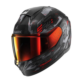 Shark Ridill 2 Molokai Mat Full Face Helmet - Black/Anthracite/Red