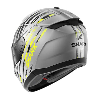 Shark Ridill 2 Assya Full Face Helmet - Silver/Anthracite/Yellow