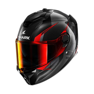 Shark Spartan GT Pro Kultram Full Face Helmet - Carbon Black/Red