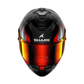 Shark Spartan GT Pro Kultram Full Face Helmet - Carbon Black/Red