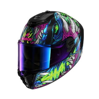Shark Spartan RS Shaytan Full Face Helmet - Black Green Violet