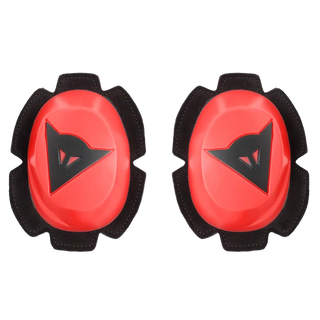 Dainese Pista Rain Knee Sliders - Fluo Red/Black (One Size)