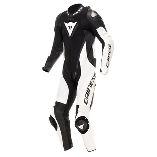 Dainese Demon Sprint One-piece Perforated Suit - Black / White / White