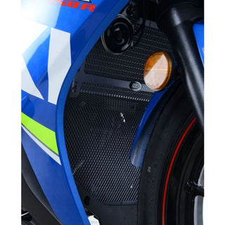 R&G Radiator & Downpipe Guard DARK BLUE (one piece)-GSX250R '17-