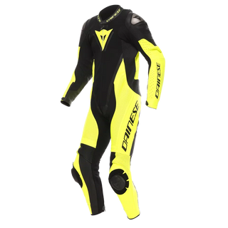 Dainese Demon Sprint One-piece Perforated Suit - Black / Yellow Fluro / Yellow Fluro