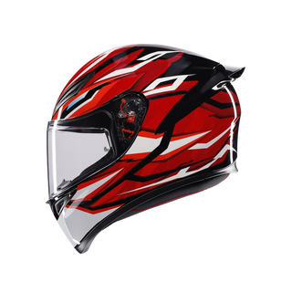 AGV K1 S Lion Helmet - Black/Red/White