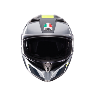 AGV K3 Shade Helmet - Grey/Fluro Yellow