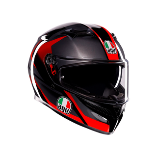 AGV K3 Striga Hemet - Matt Black/Grey/Red